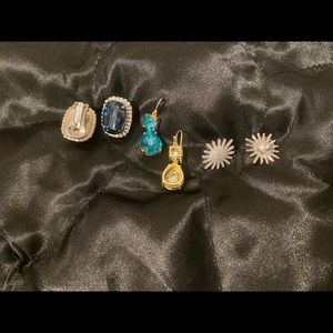 Lot quality costume earrings all EUC (3 pairs)